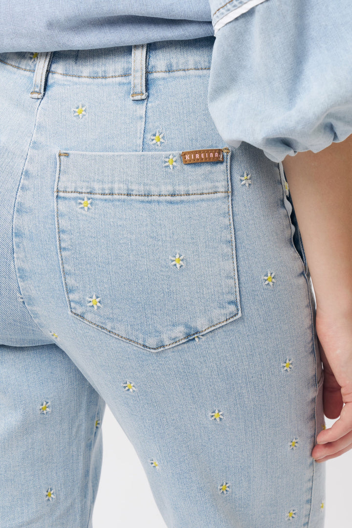 KIREINA | Celeste Pant | Daisy - Sky Blue