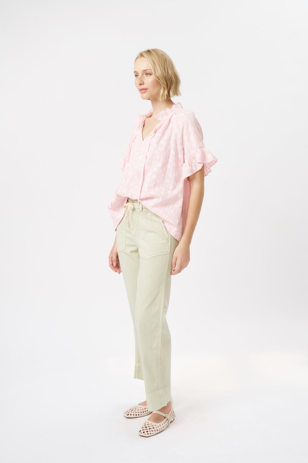 KIREINA | Sofia Pant - Pistachio Green