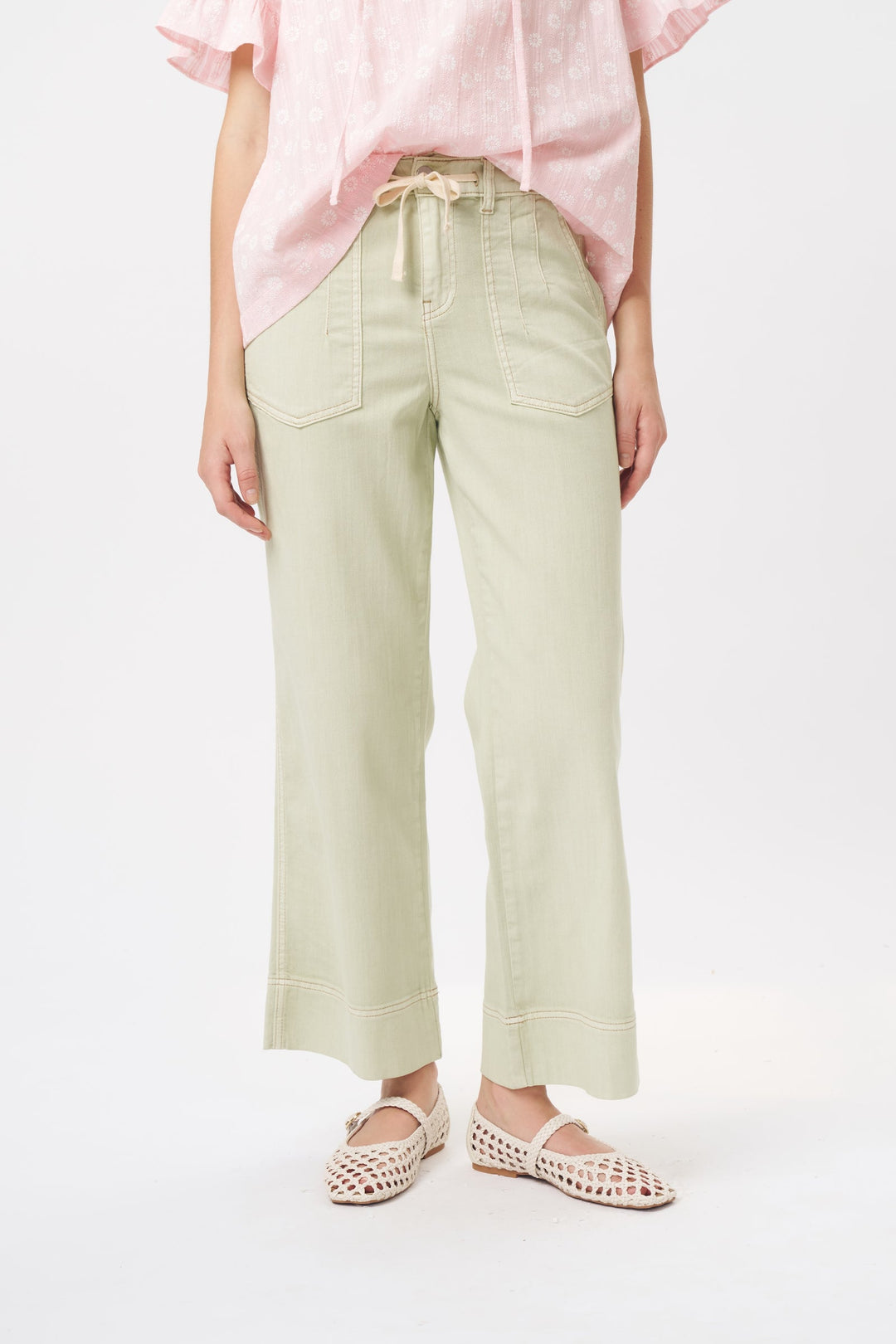 KIREINA | Sofia Pant - Pistachio Green