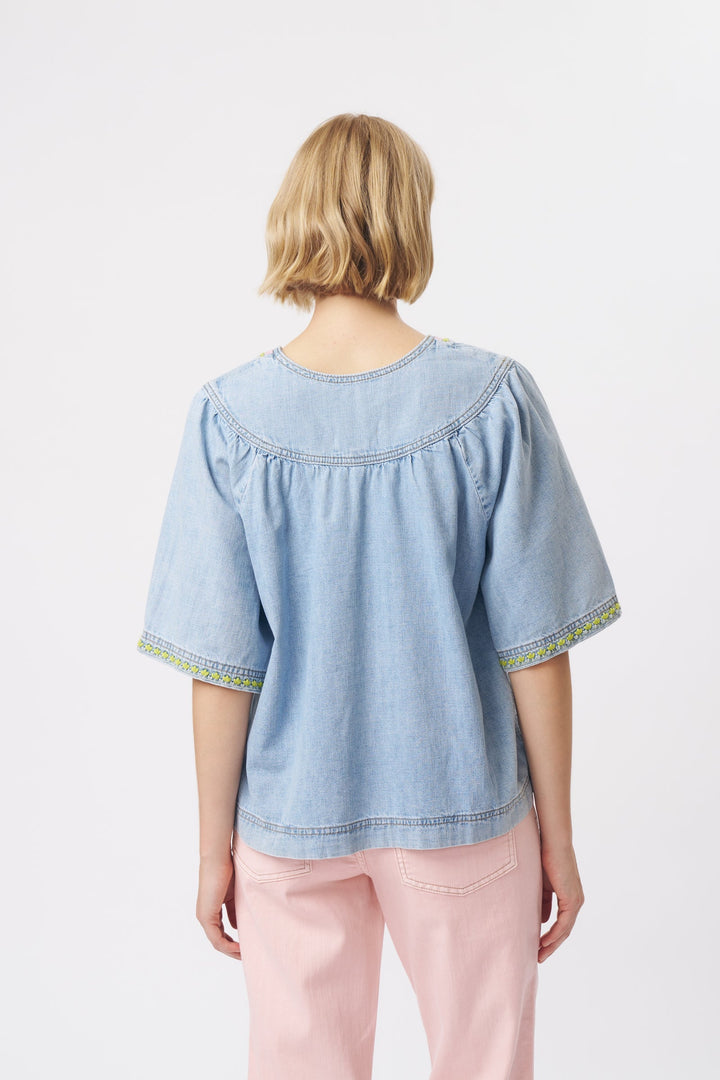 KIREINA | Renee Top - Sky Blue