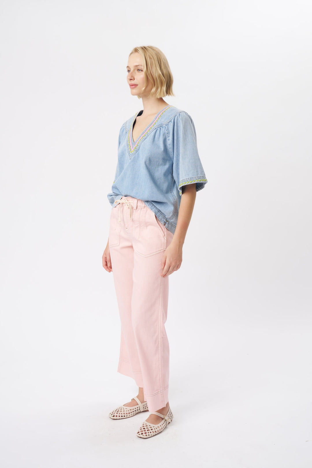 KIREINA | Renee Top - Sky Blue