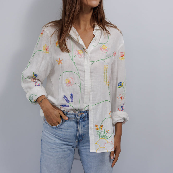 Zoda | Pure Cotton shirt - white