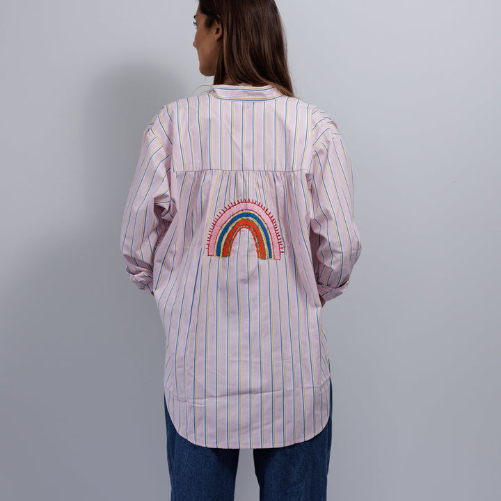 Zoda | Pure Cotton shirt - Pink stripe