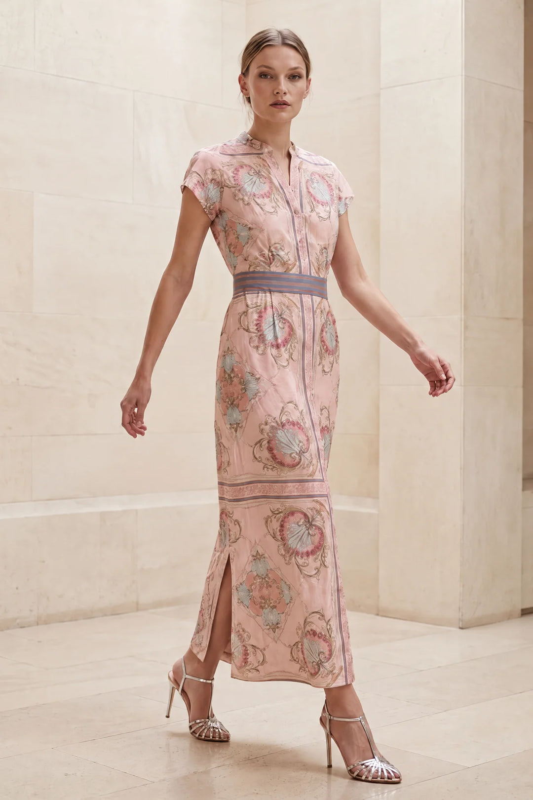 LOLA I KATE CAP MAXI DRESS I  NEPTUNE PINK