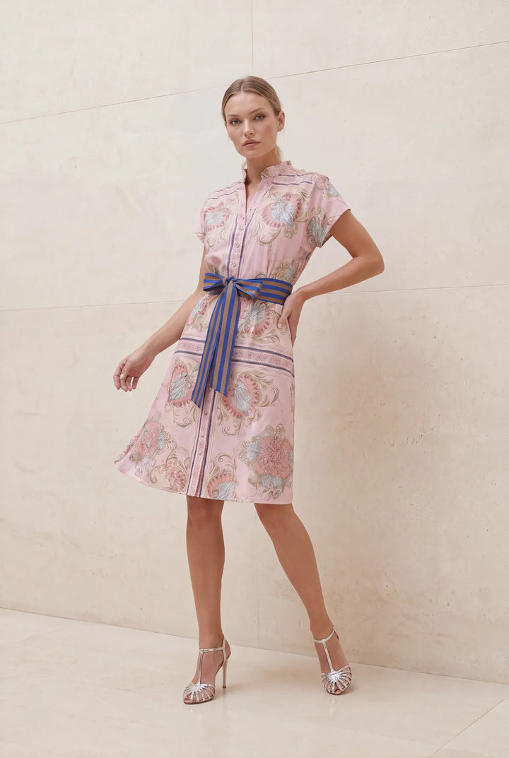 LOLA I KATE CAP MIDI DRESS I NEPTUNE PINK
