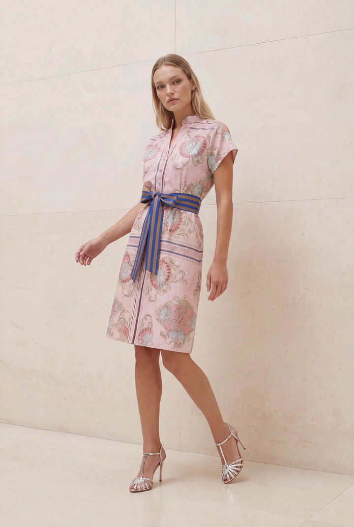 LOLA I KATE CAP MIDI DRESS I NEPTUNE PINK