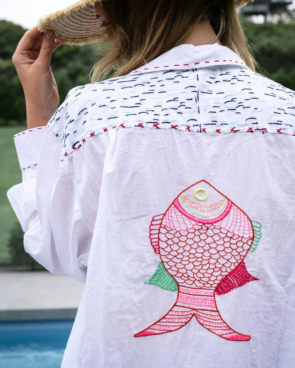 MANDALAY DESIGNS I MULTI FISH SHIRT I MULTI - Dutch Hideout