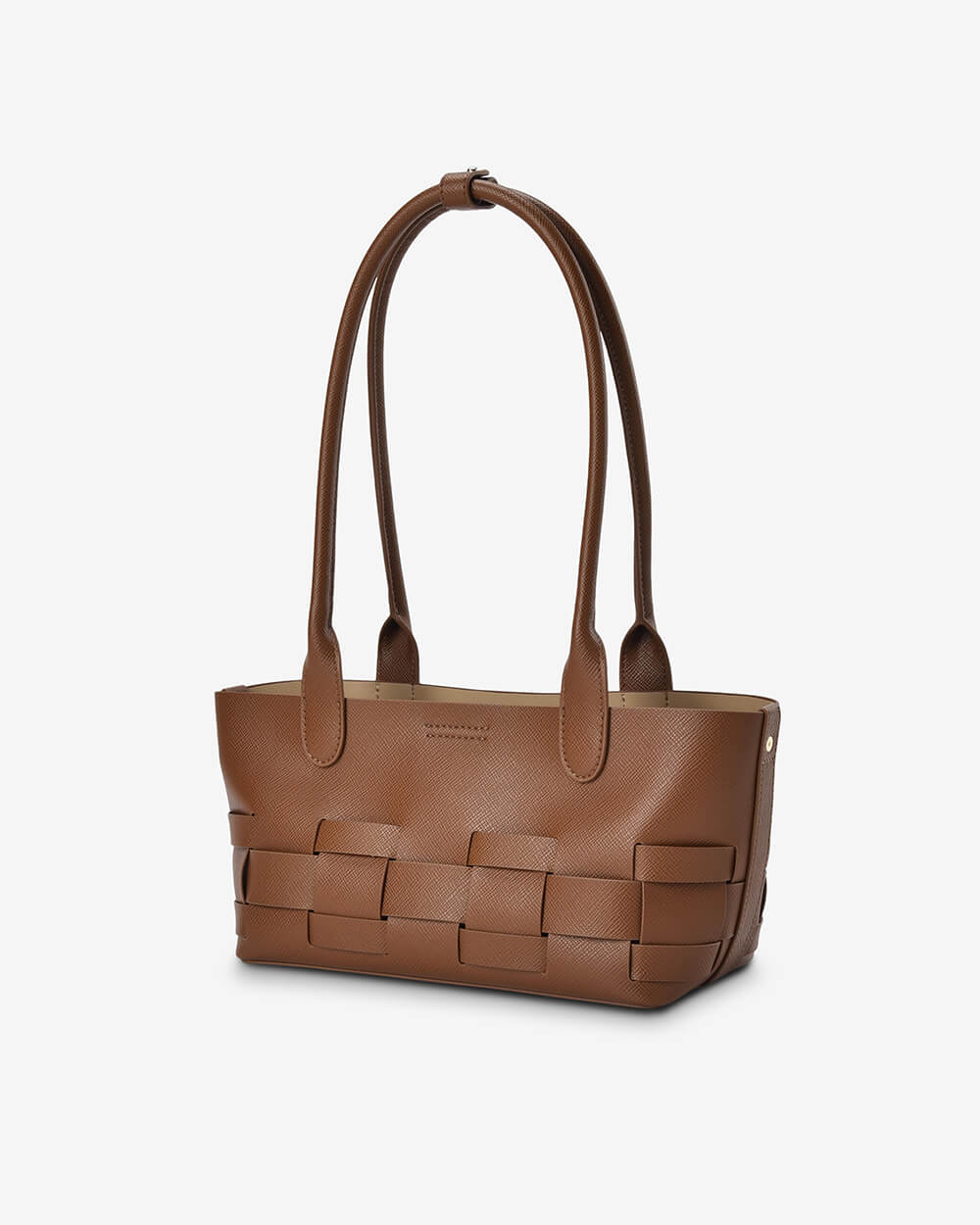 ELMS + KING I KENLEY EAST WEST BAG I TAN SAFFIANO