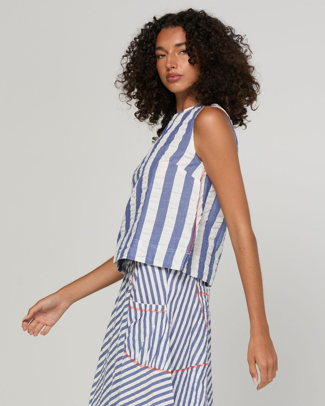 Boom Shankar | Guru Skirt - Ocean Stripe