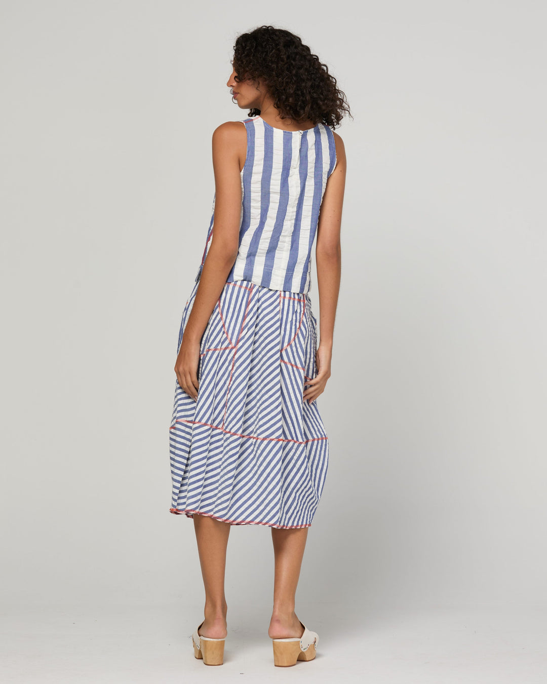 Boom Shankar | Guru Skirt - Ocean Stripe