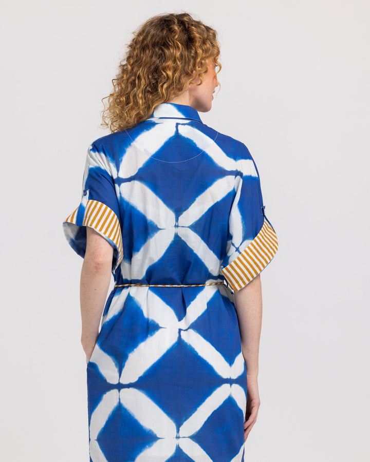 Boom Shankar | Maui Shirt Dress - Block Print