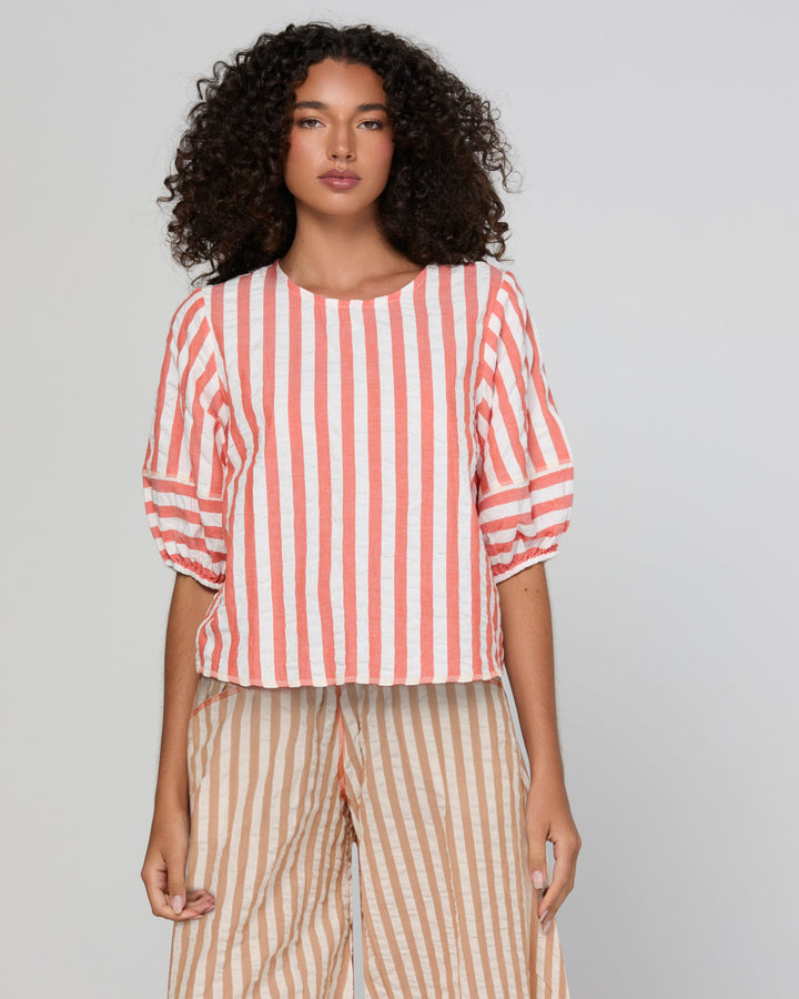 Boom Shankar | Ava Top - Watermelon Stripe