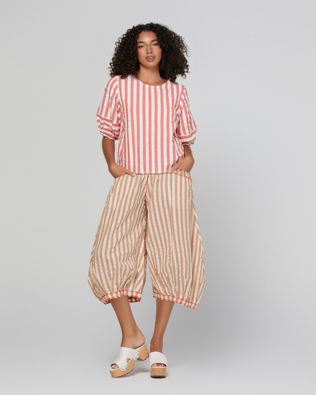 Boom Shankar | Ava Top - Watermelon Stripe