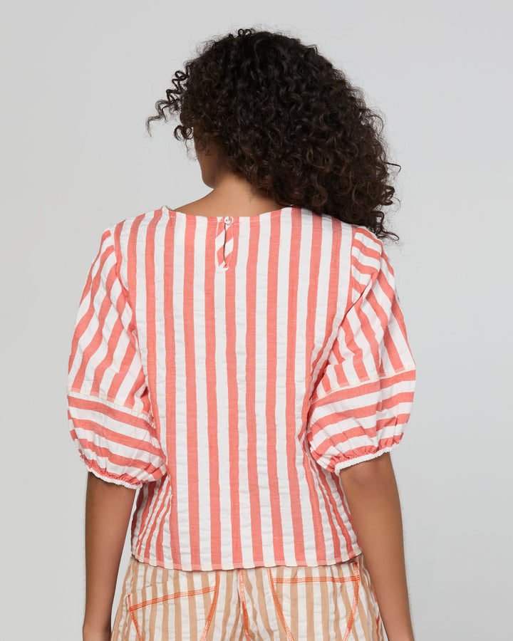 Boom Shankar | Ava Top - Watermelon Stripe