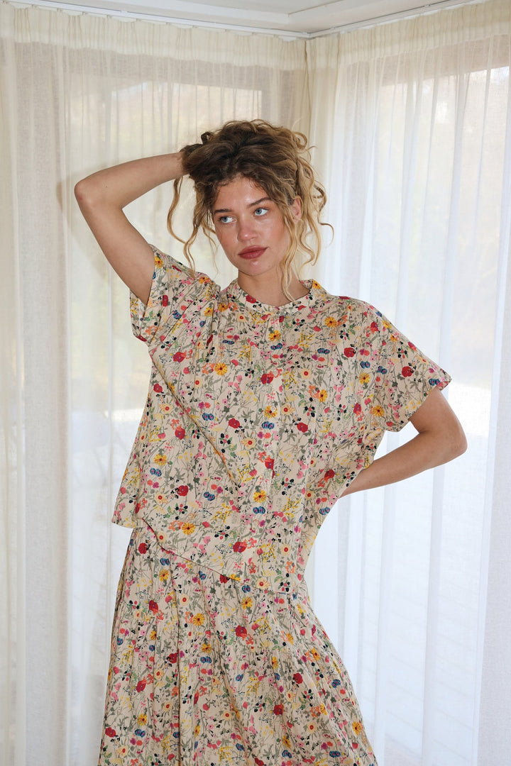 Lollys Laundry I Mya Shirt I 74 Flower Print
