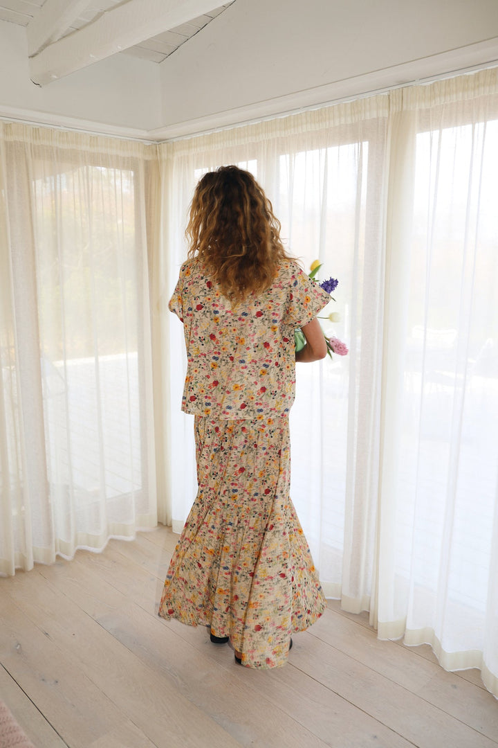 Lollys Laundry I Sunset Maxi Skirt I 74 Flower Print