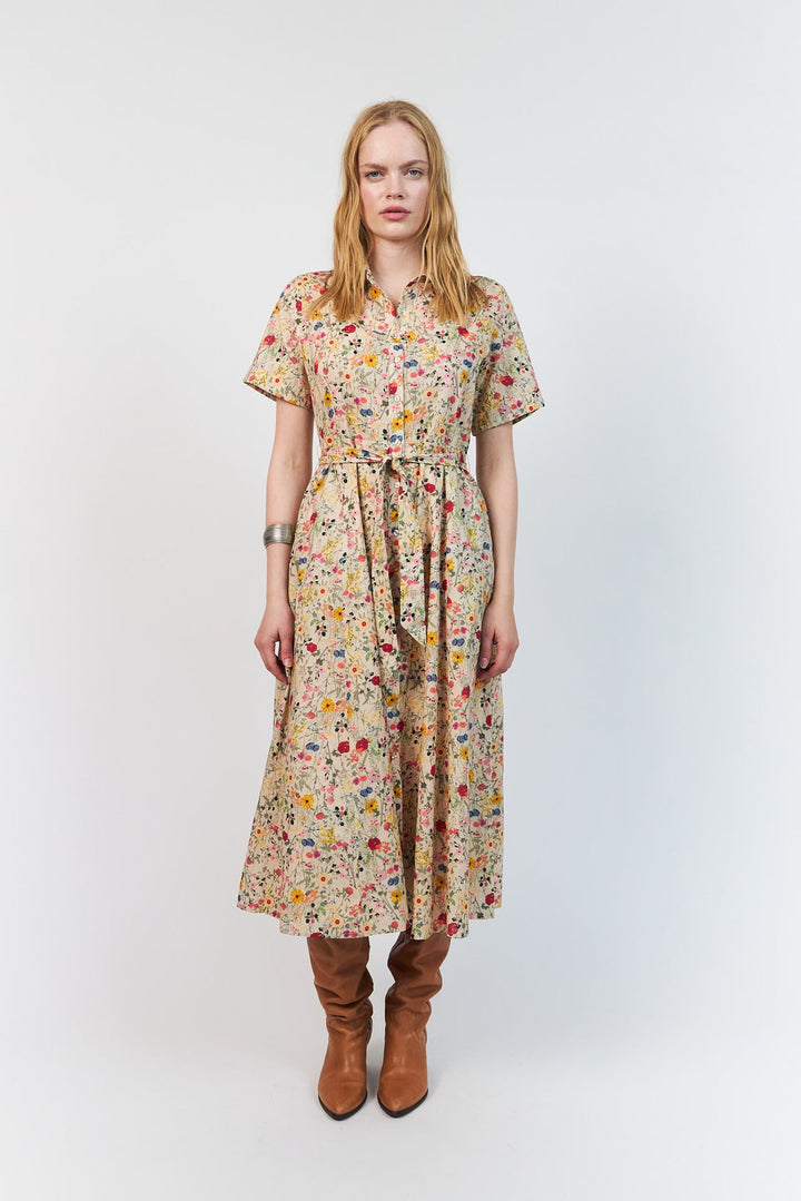 Lollys Laundry I Blake Midi Dress I 74 Flower Print