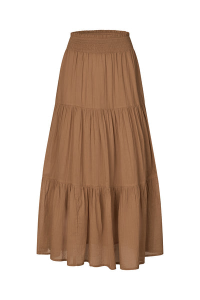 Lollys Laundry I Diamond Maxi Skirt I 58 Camel