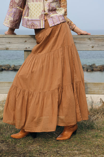 Lollys Laundry I Diamond Maxi Skirt I 58 Camel