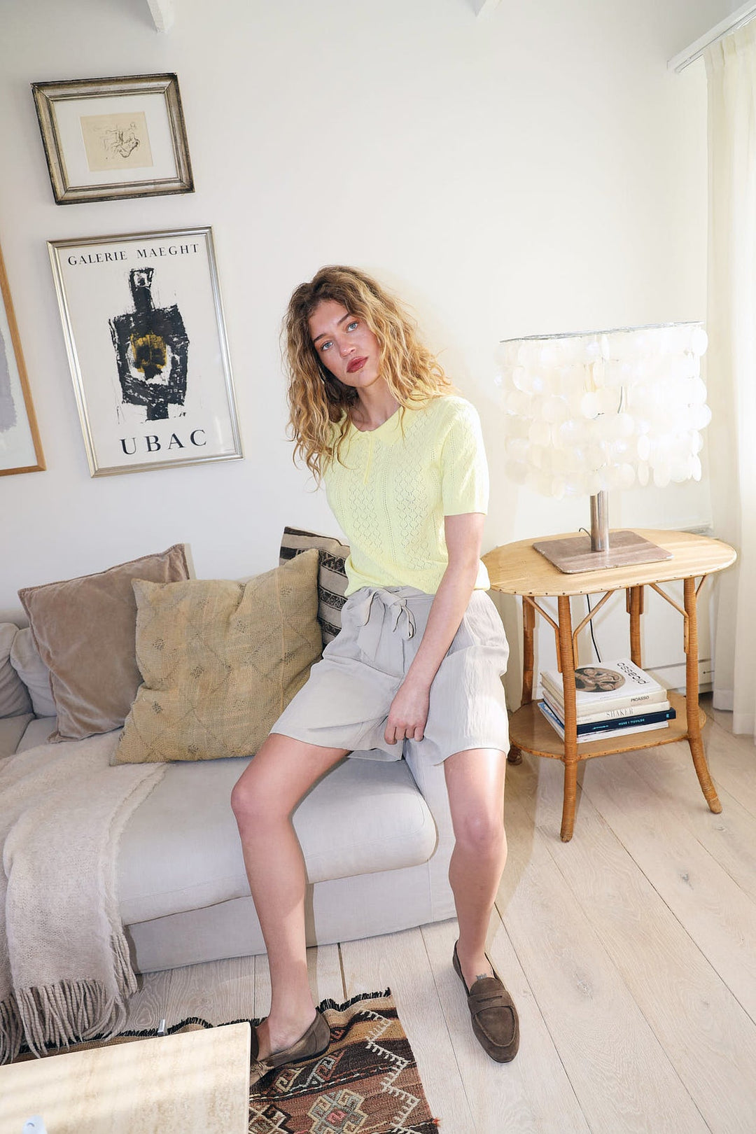 Lollys Laundry I Alaia Polo Knit I 96 Neon Yellow