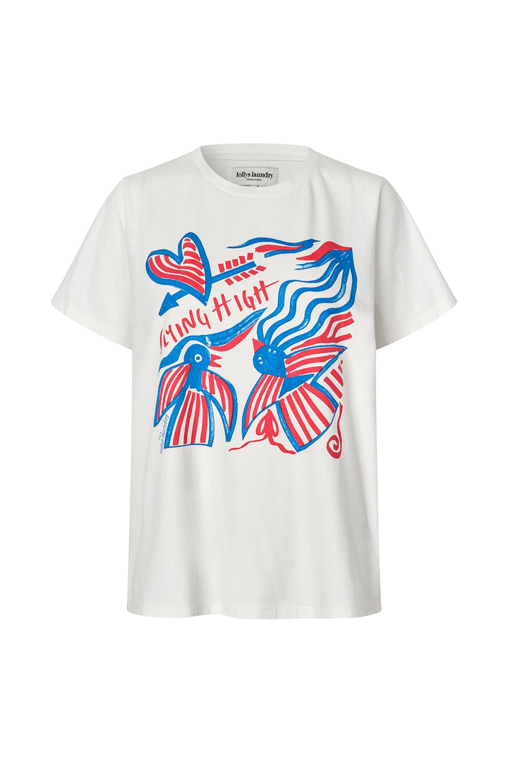 Lollys Laundry I Roma Flying High Tee I 01 White