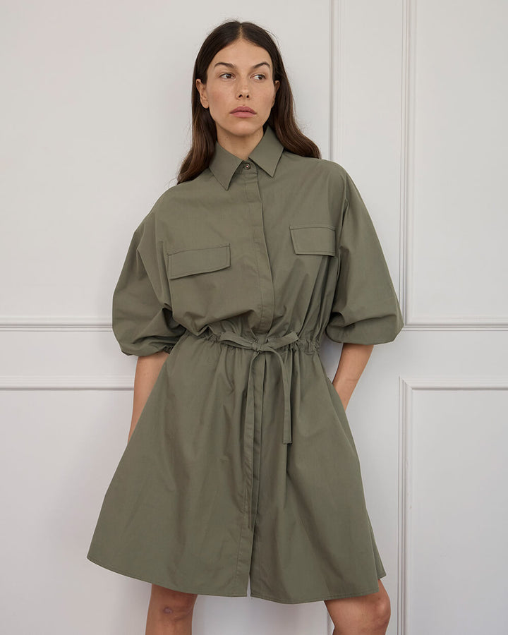 Arlington Milne | Virginia Mini Dress | Moss