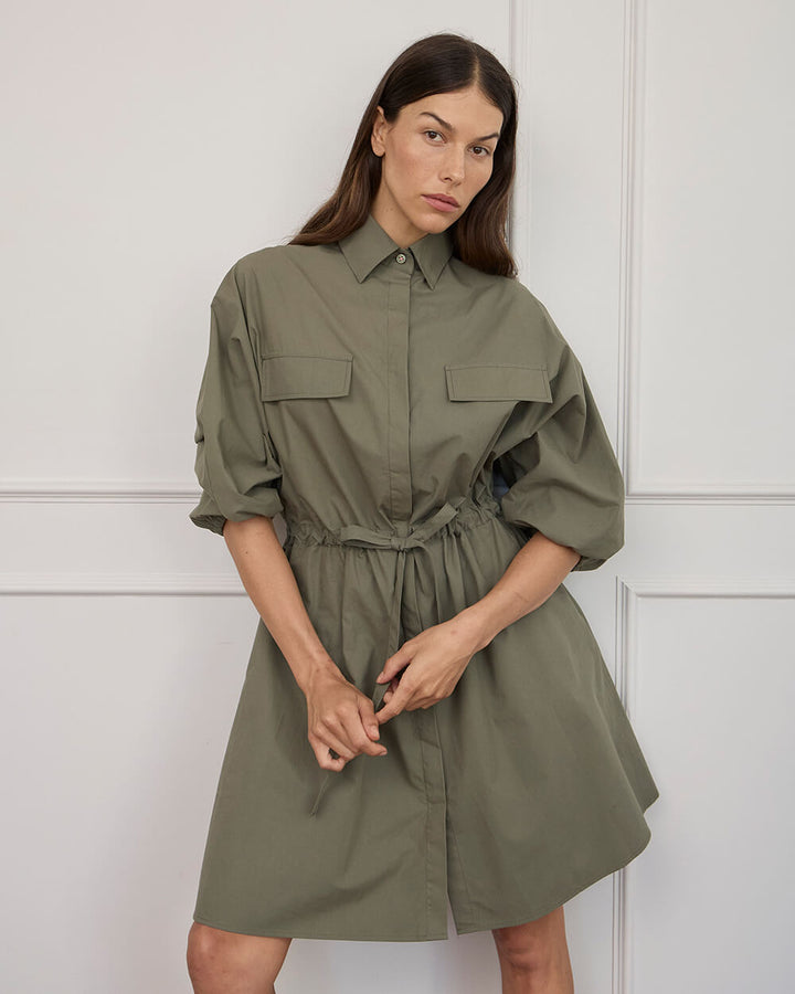 Arlington Milne | Virginia Mini Dress | Moss