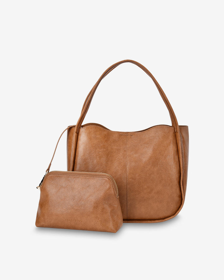Elms + King | Capri Tote | Tan Pebble