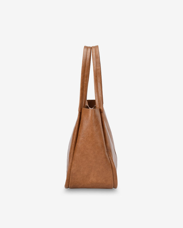 Elms + King | Capri Tote | Tan Pebble