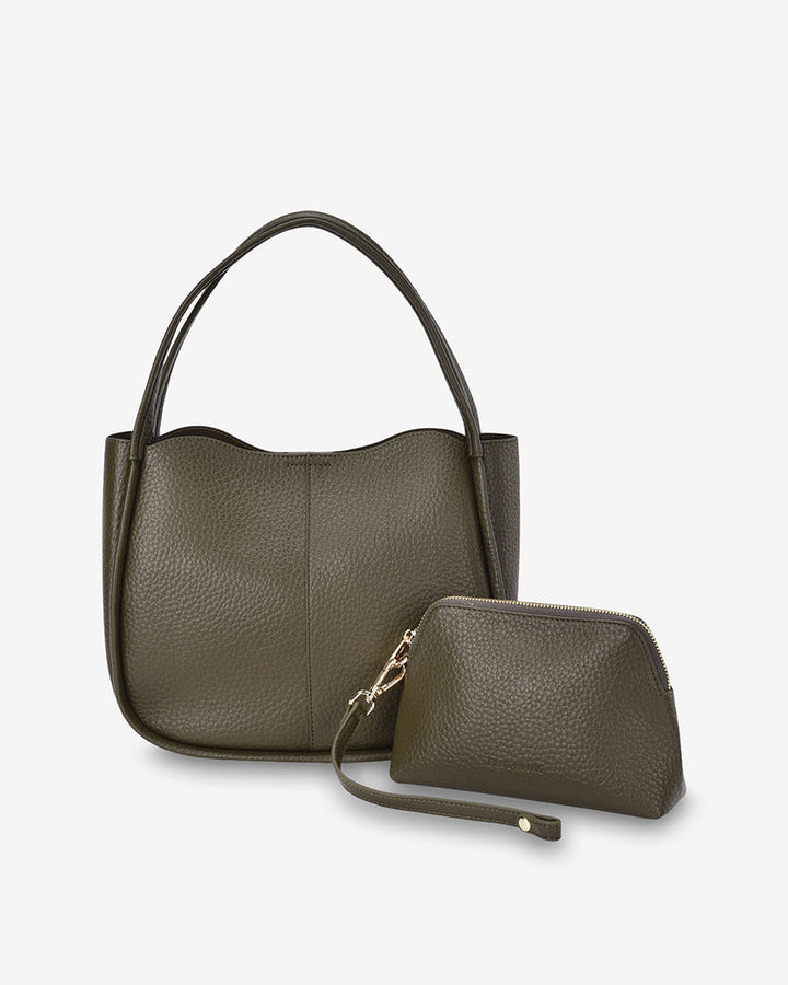 Elms + King | Capri Shoulder Bag | Khaki - Dutch Hideout