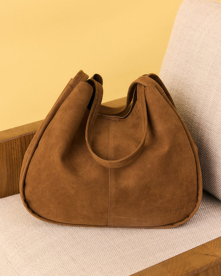 Elms + King | Capri Tote | Tan Microsuede - Dutch Hideout