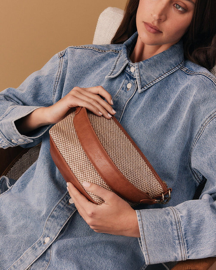 Elms + King | Leyton CrossBody | Raffia - Dutch Hideout