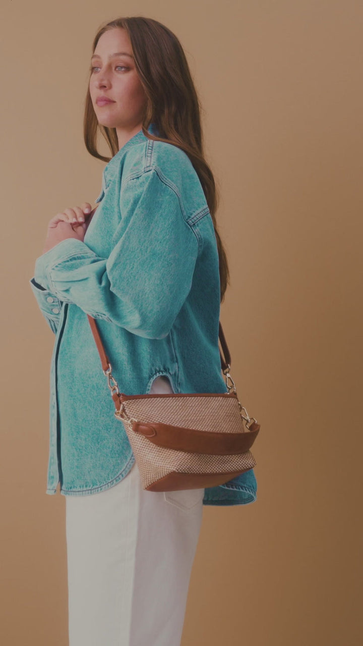 Elms + King | Leyton CrossBody | Raffia - Dutch Hideout