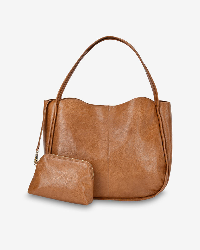 Elms + King | Capri Shoulder Bag | Tan Pebble - Dutch Hideout