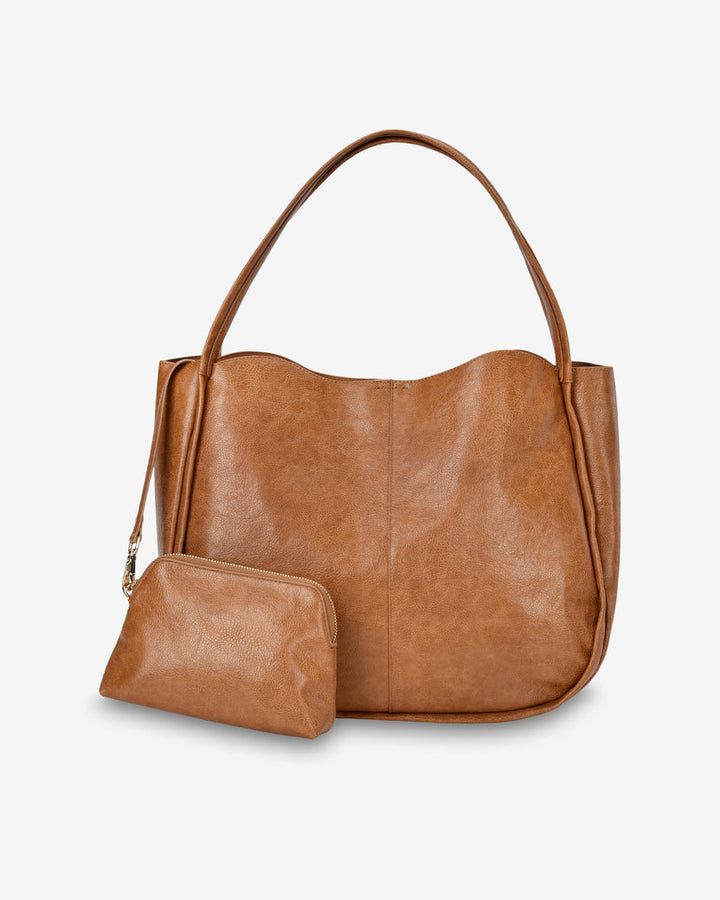 Elms + King | Capri Shoulder Bag | Tan Pebble - Dutch Hideout