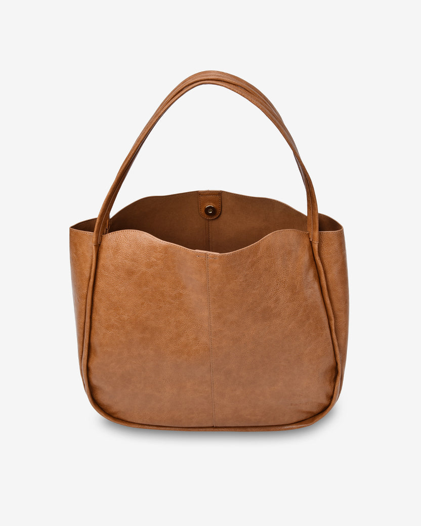 Elms + King | Capri Shoulder Bag | Tan Pebble - Dutch Hideout