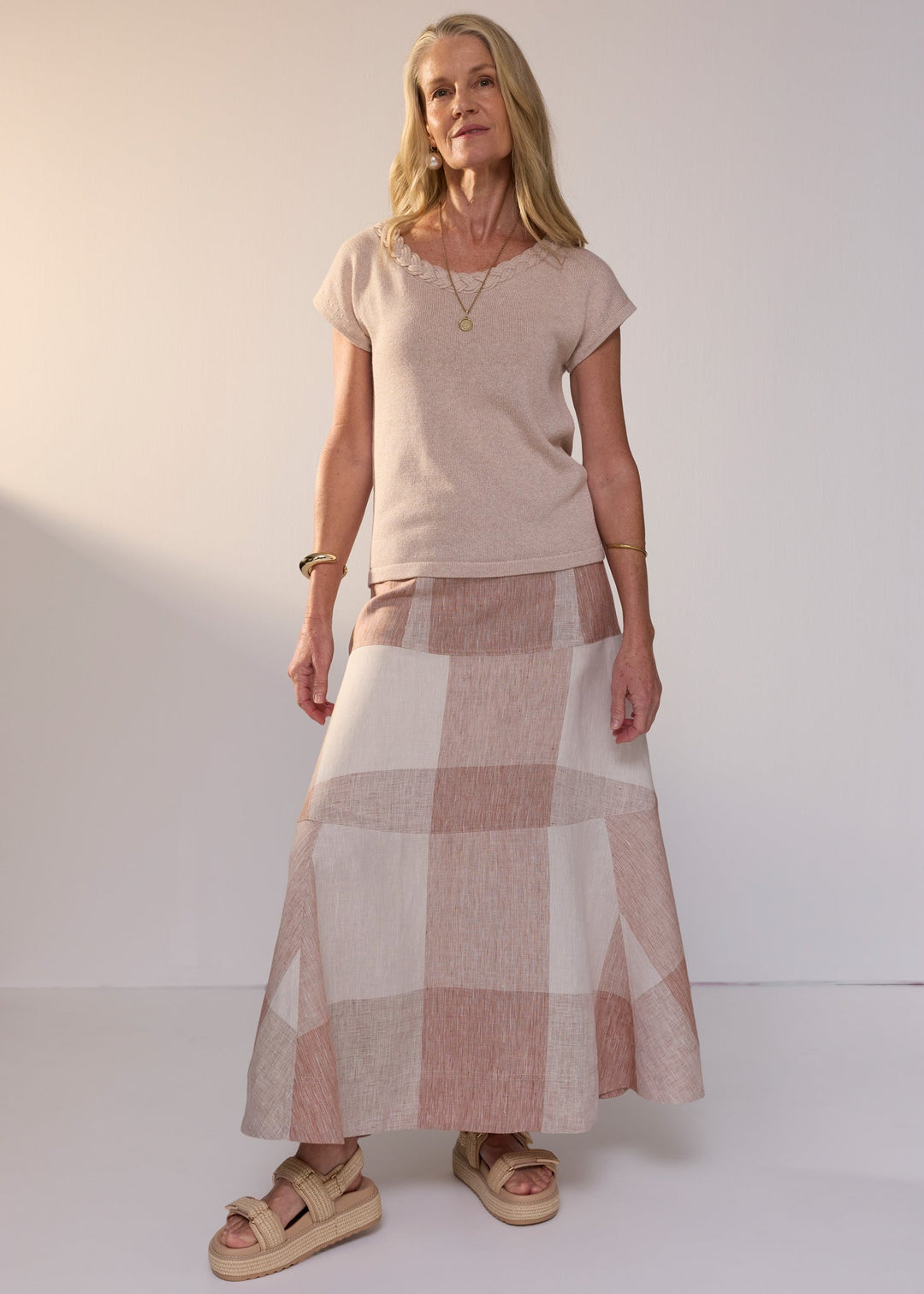 POL Clothing | Braid Knit Top | Blush - Dutch Hideout