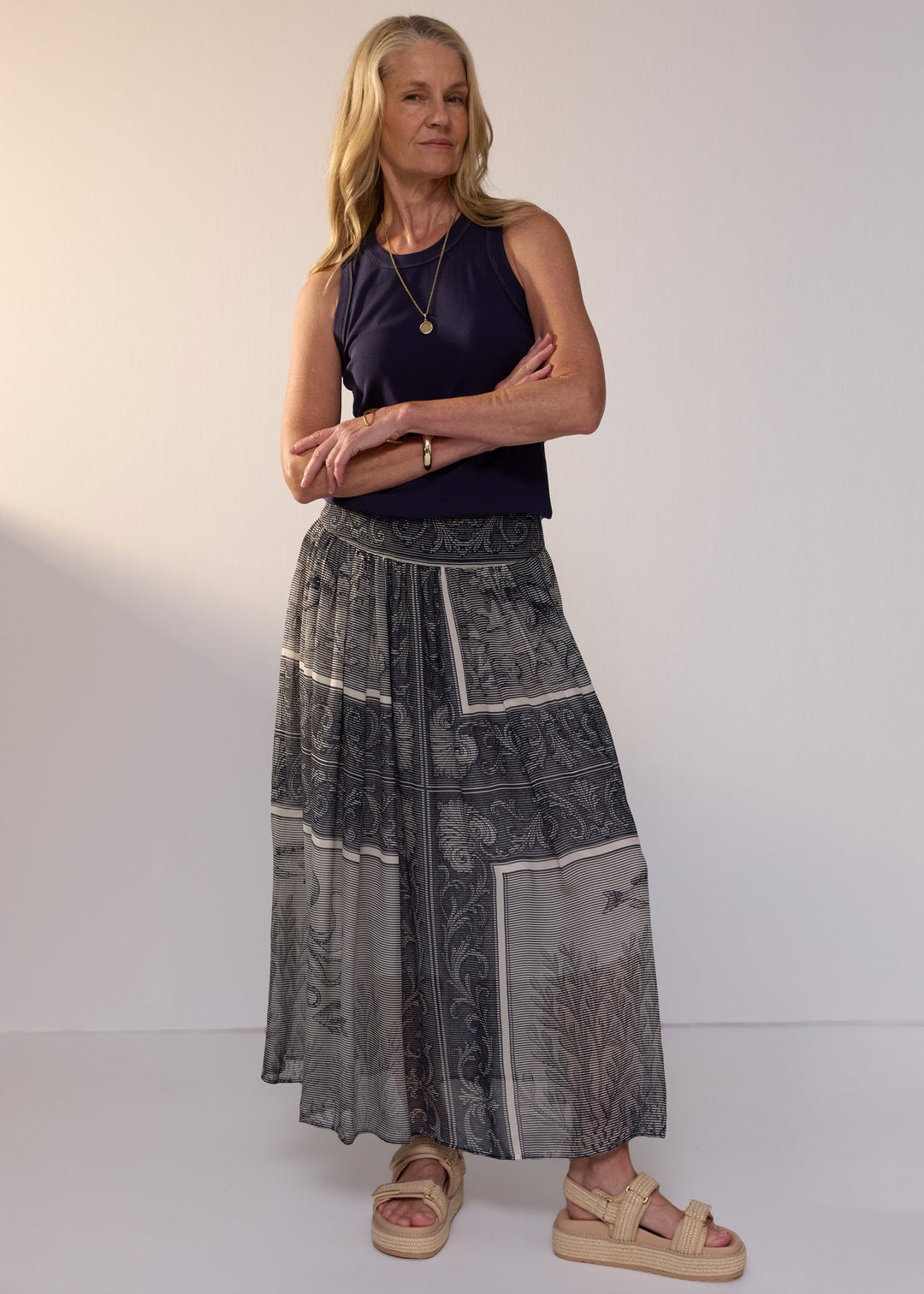 POL Clothing | Koi Wrap Skirt | Koi Print - Dutch Hideout
