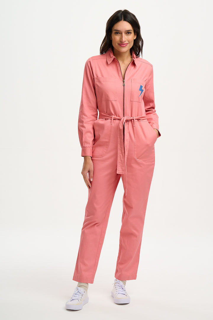 Sugarhill Brighton | Anwen Jumpsuit | Rose Pink, Lightning