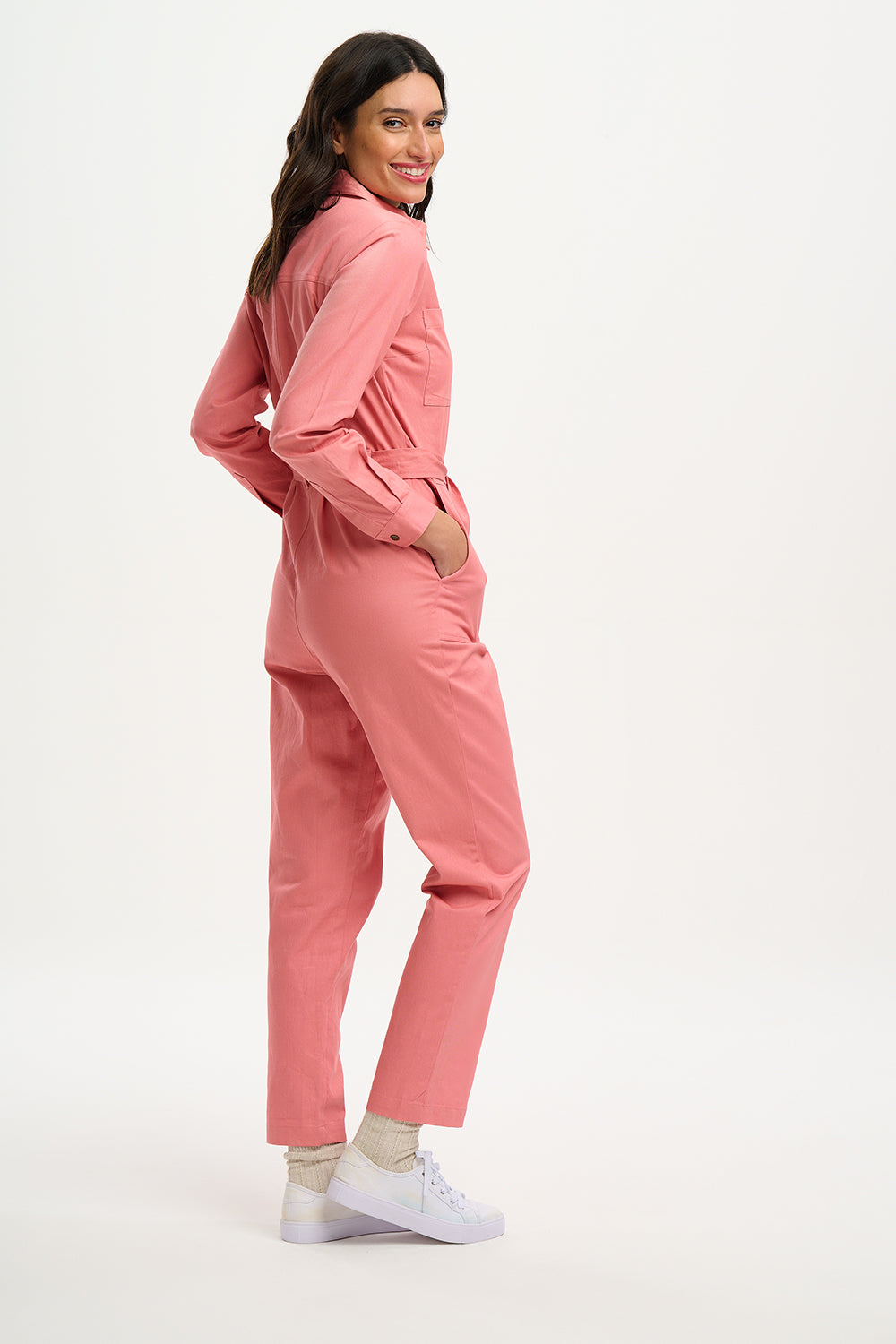 Sugarhill Brighton | Anwen Jumpsuit | Rose Pink, Lightning