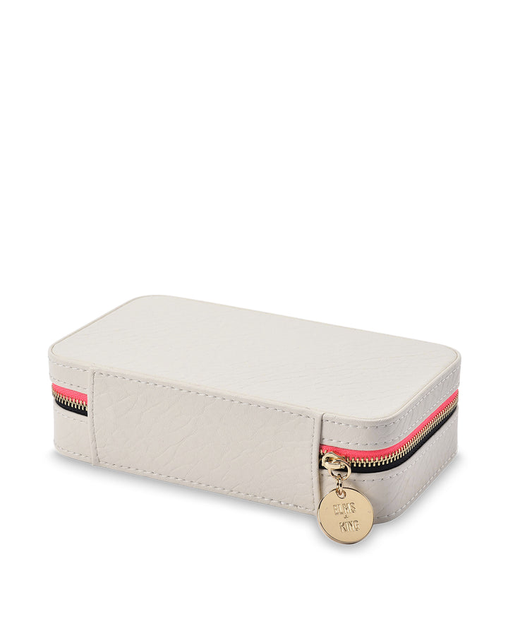 Elms + King | Large Jewellery Case | Chalk - Dutch Hideout
