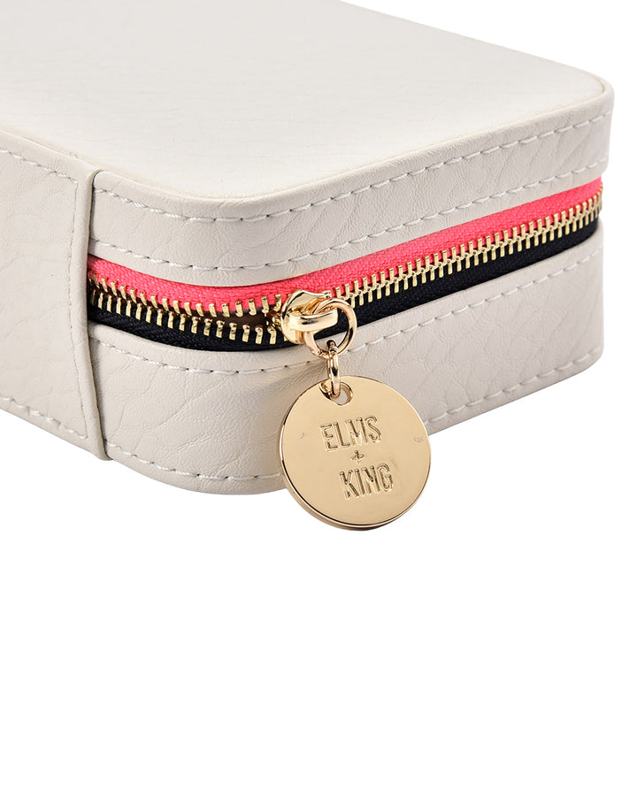 Elms + King | Large Jewellery Case | Chalk - Dutch Hideout
