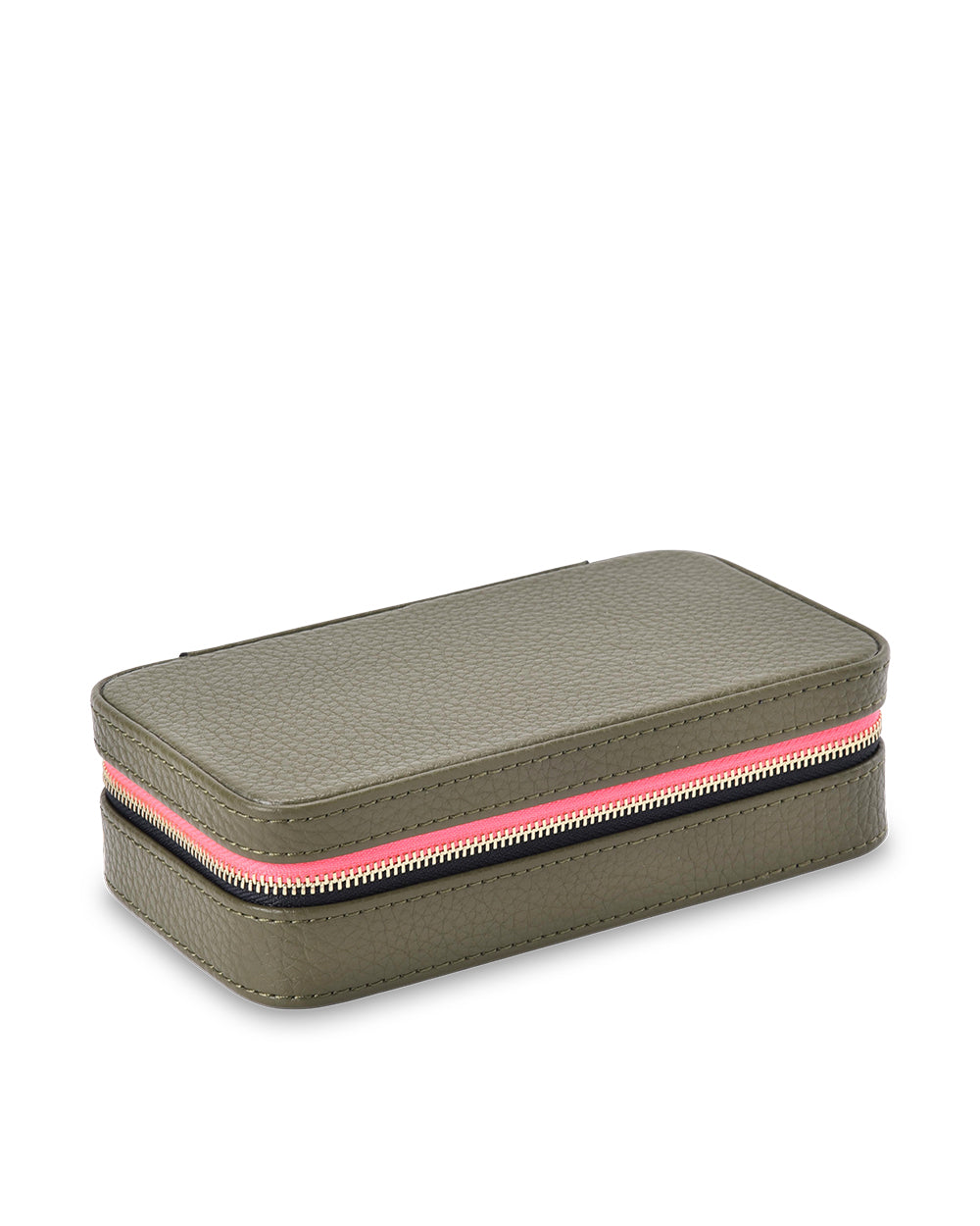 Elms + King | Large Jewellery Case | Khaki - Dutch Hideout