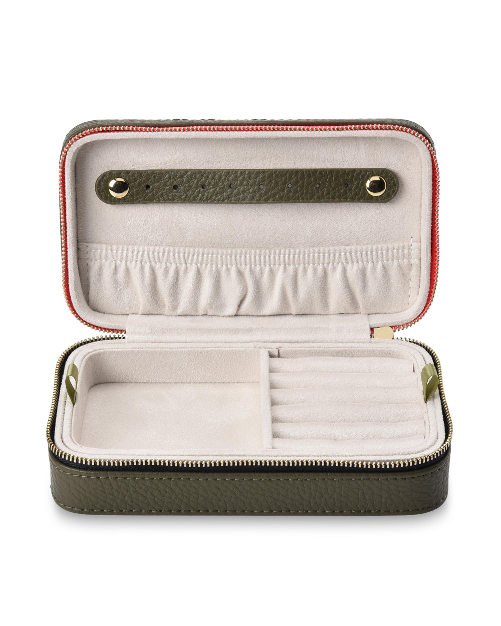 Elms + King | Large Jewellery Case | Khaki - Dutch Hideout