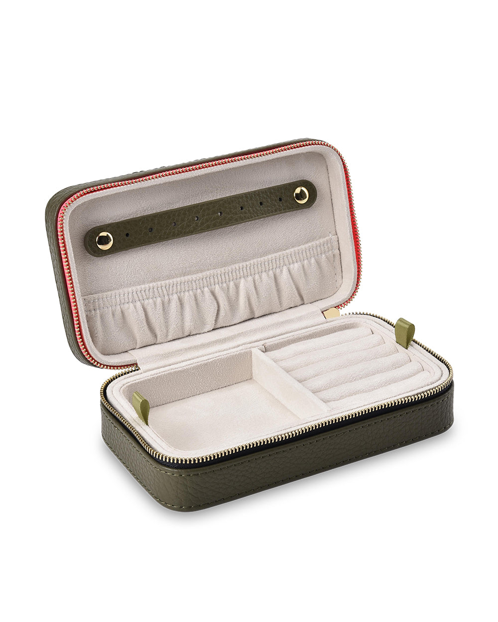 Elms + King | Large Jewellery Case | Khaki - Dutch Hideout