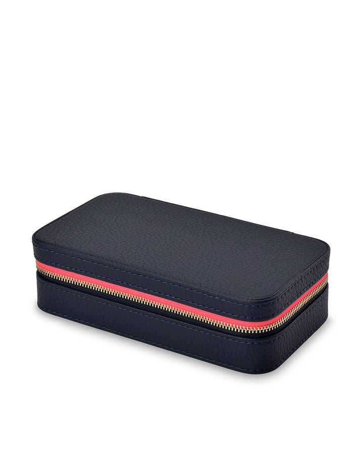 Elms + King | Large Jewellery Case | Navy - Dutch Hideout