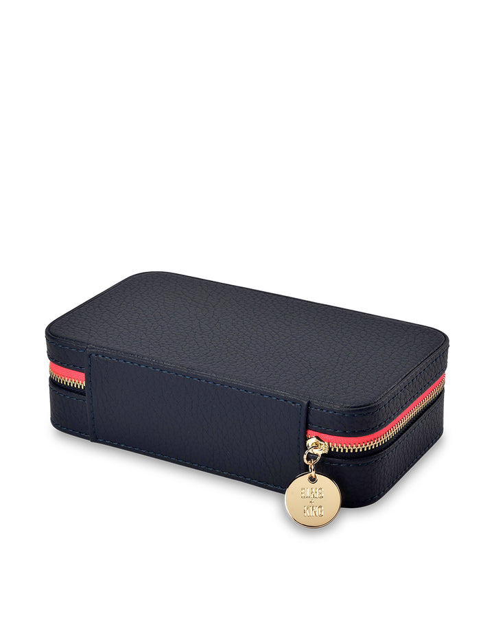 Elms + King | Large Jewellery Case | Navy - Dutch Hideout