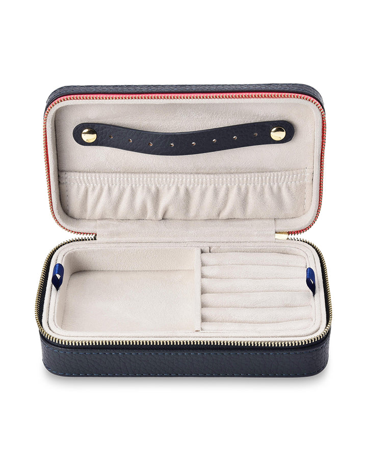 Elms + King | Large Jewellery Case | Navy - Dutch Hideout