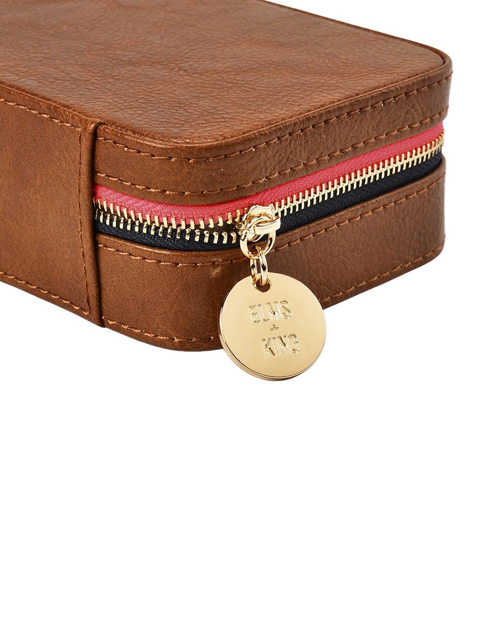 Elms + King | Large Jewellery Case | Tan Pebble - Dutch Hideout