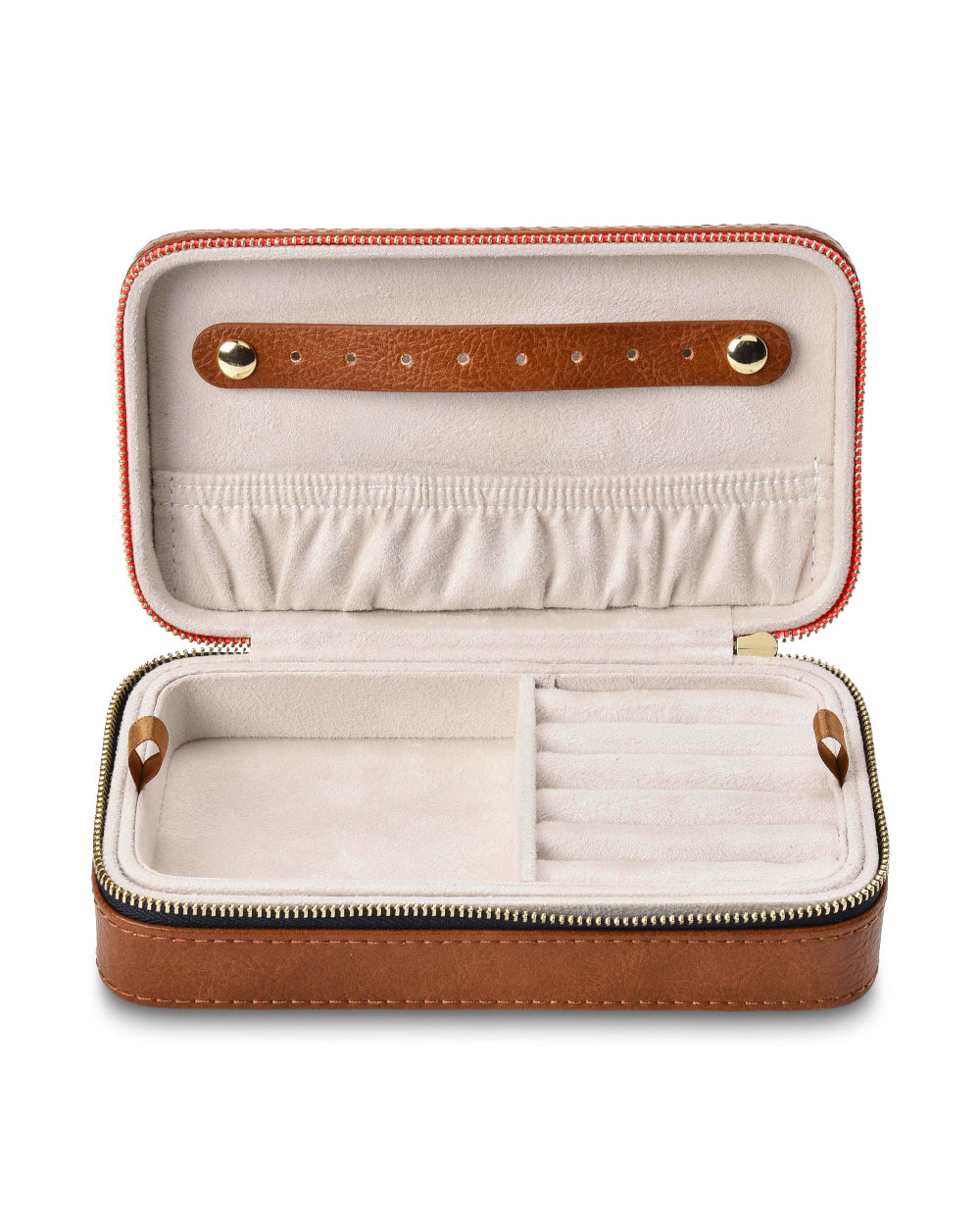 Elms + King | Large Jewellery Case | Tan Pebble - Dutch Hideout
